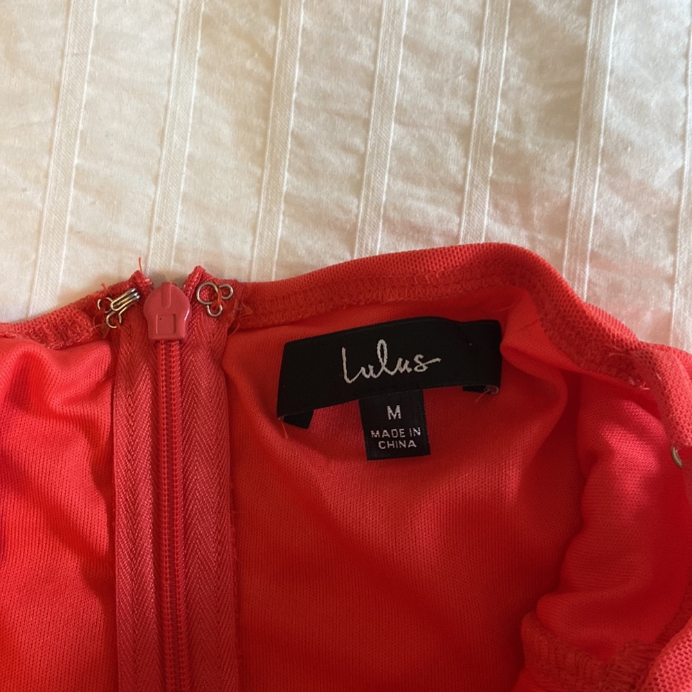 Lulus Ruched Lace-Up Mini Dress - Picture 6 of 6